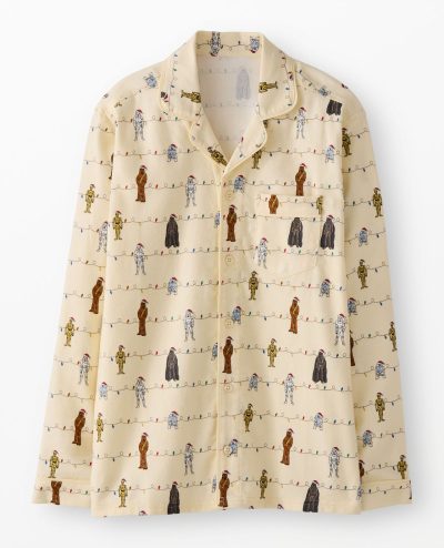 Adult STAR WARS™ Holiday Flannel Pajama Top