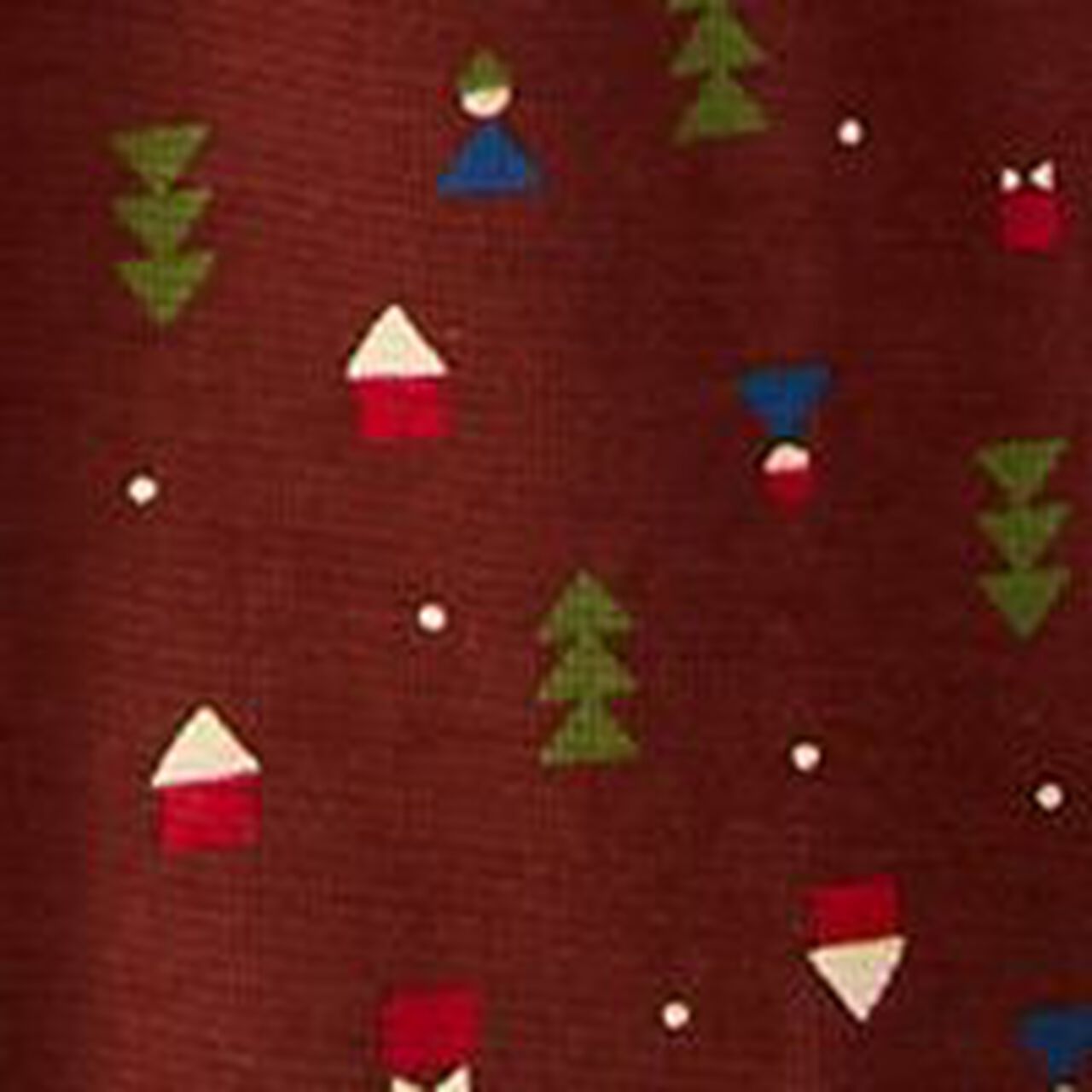 Women's Holiday Long Sleeve Waffle Henley Pajama Set - Image 8