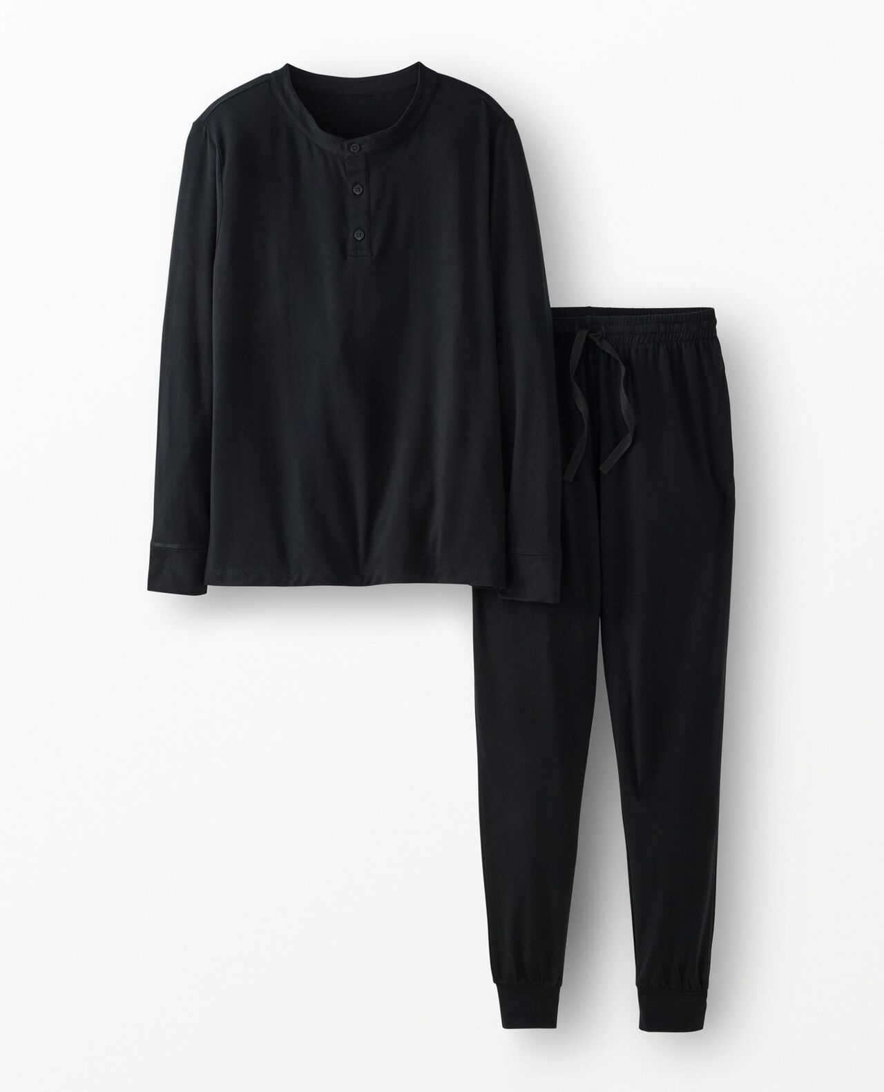 Adult Long Sleeve HannaSoft™ Henley Pajama Set