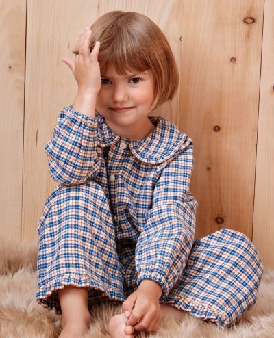 Holiday Flannel Ruffle Pajama Set