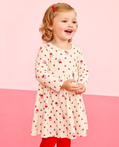 Peppa Pig Long Sleeve Dress & Leggings Set