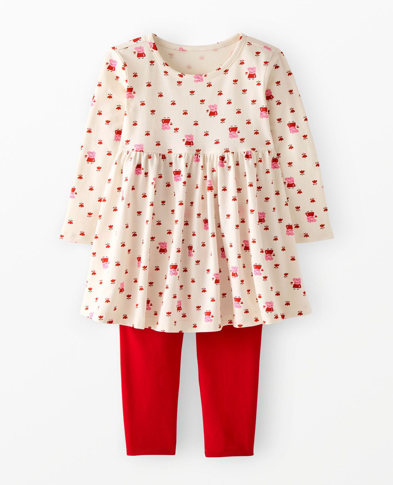 Peppa Pig Long Sleeve Dress & Leggings Set - Image 2