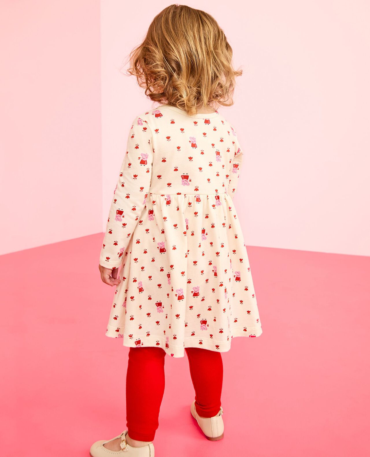 Peppa Pig Long Sleeve Dress & Leggings Set - Image 4