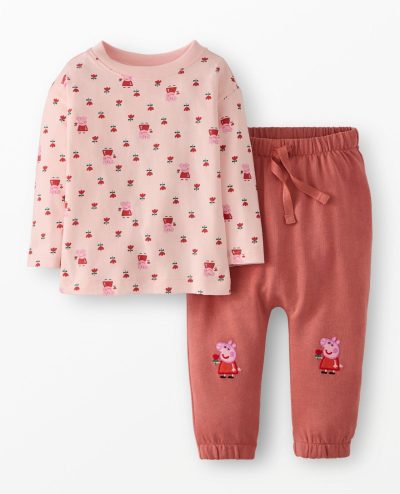 Peppa Pig Long Sleeve T-Shirt & French Terry Sweatpants Set