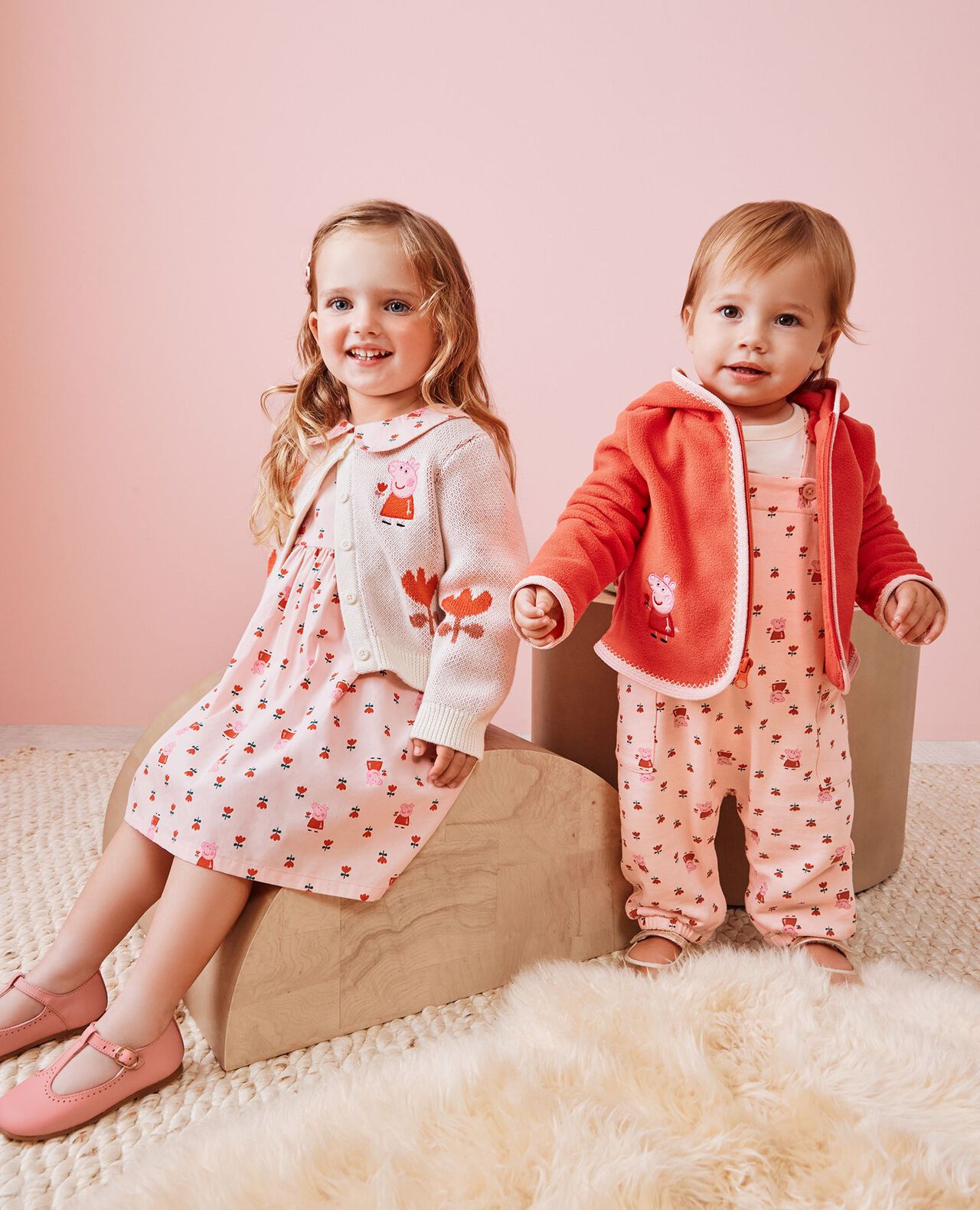 Peppa Pig 3/4 Sleeve Poplin Dress - Image 4