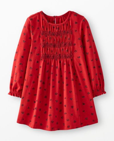 Balloon Sleeve Smocked Dress
