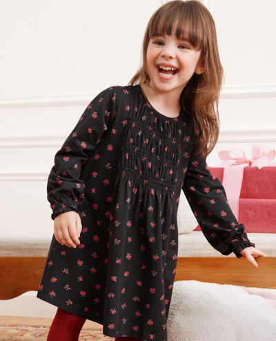 Balloon Sleeve Smocked Dress