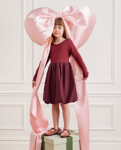Long Sleeve Bubble Skater Dress