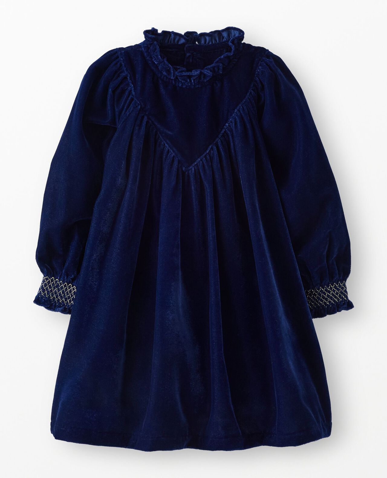 Balloon Sleeve Velvet Dress with Pockets