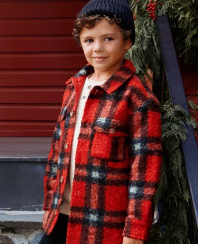 Faux Shearling Button Up Shacket