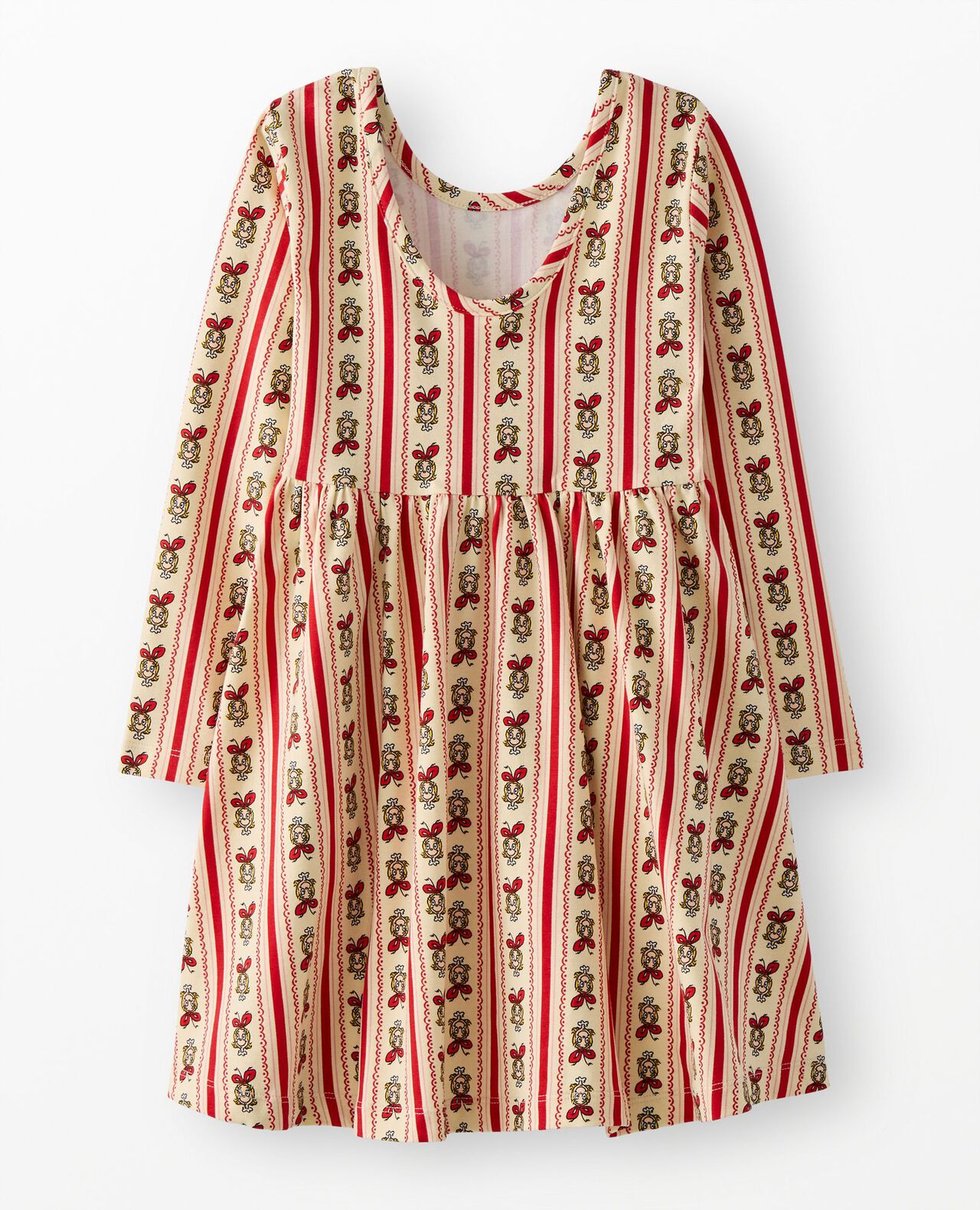 Dr. Seuss Grinch Long Sleeve Skater Dress with Pockets - Image 3