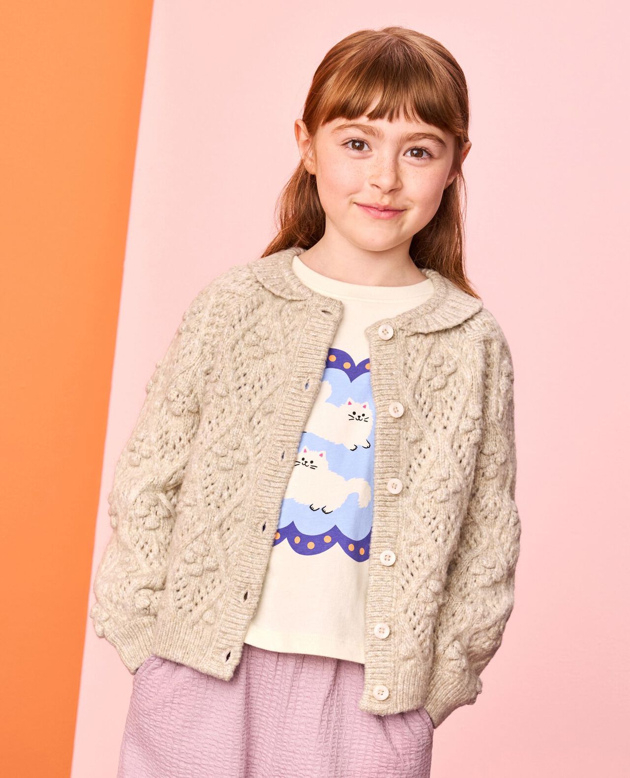 Textured Cable Cardigan