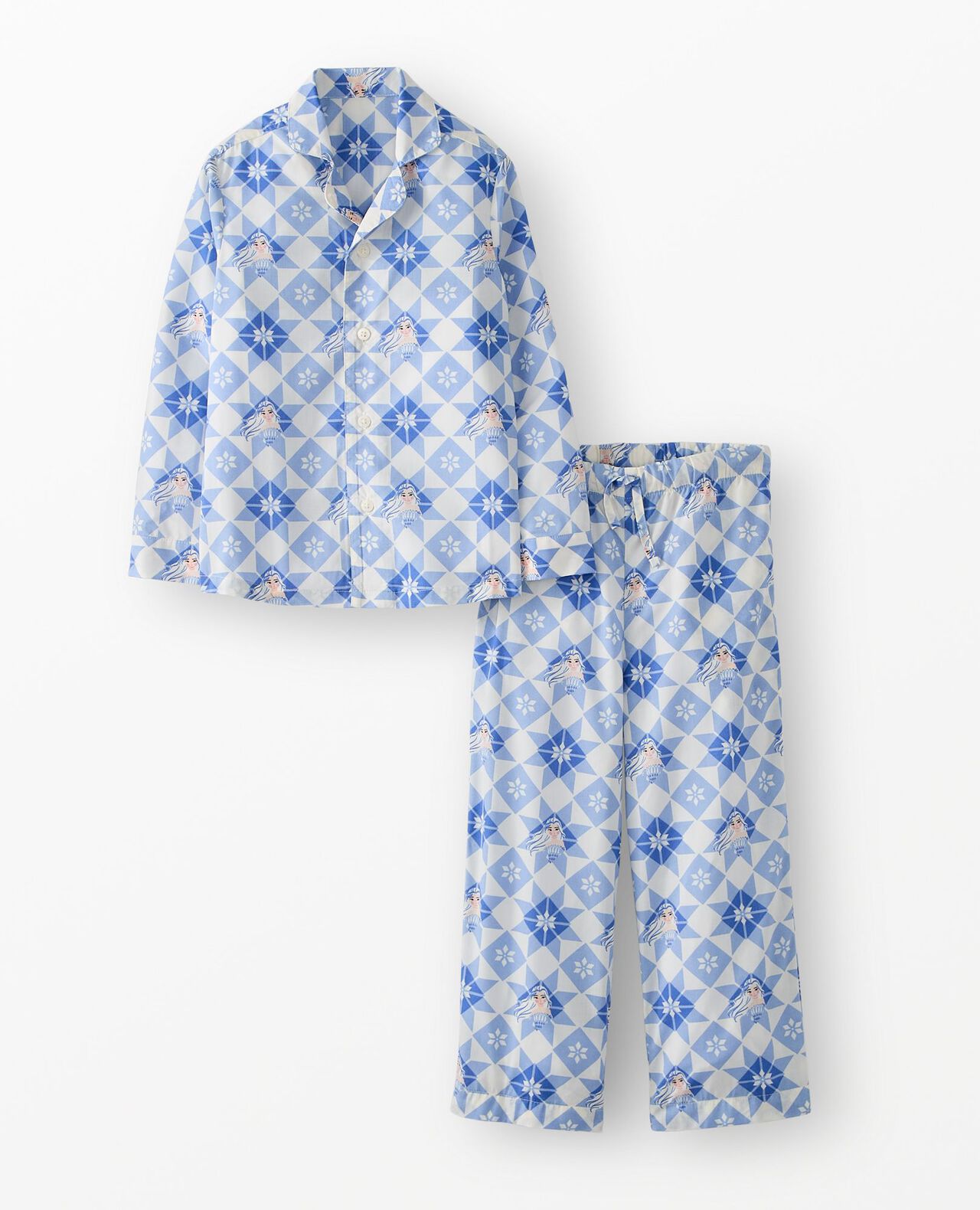 Disney Frozen Long Sleeve Poplin Pajama Set
