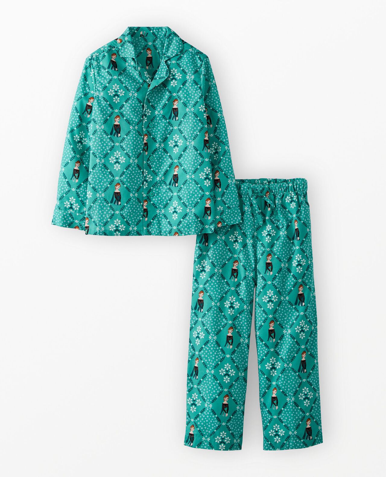 Disney Frozen Long Sleeve Poplin Pajama Set