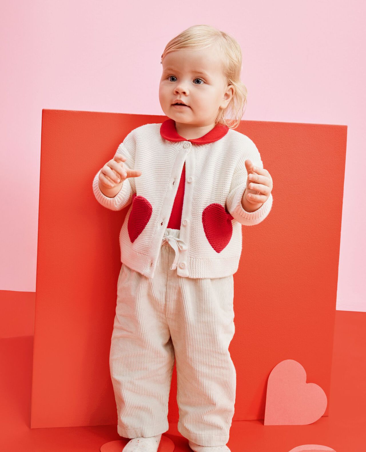 Baby Heart Pocket Cardigan Sweater - Image 4