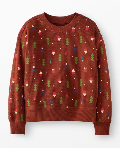 Holiday Waffle Crewneck