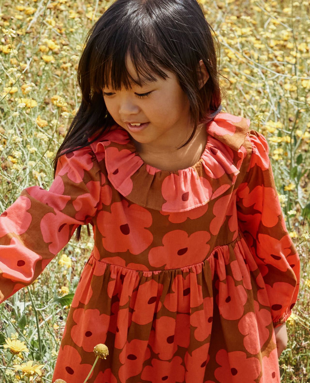 Long Sleeve Twill Collared Dress with Pockets - Image 5
