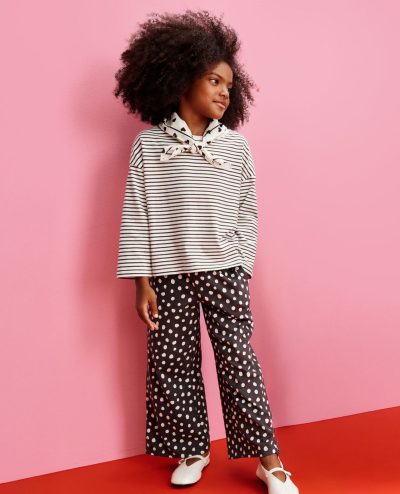 Bracelet Length Top & Wide Leg Pants Set