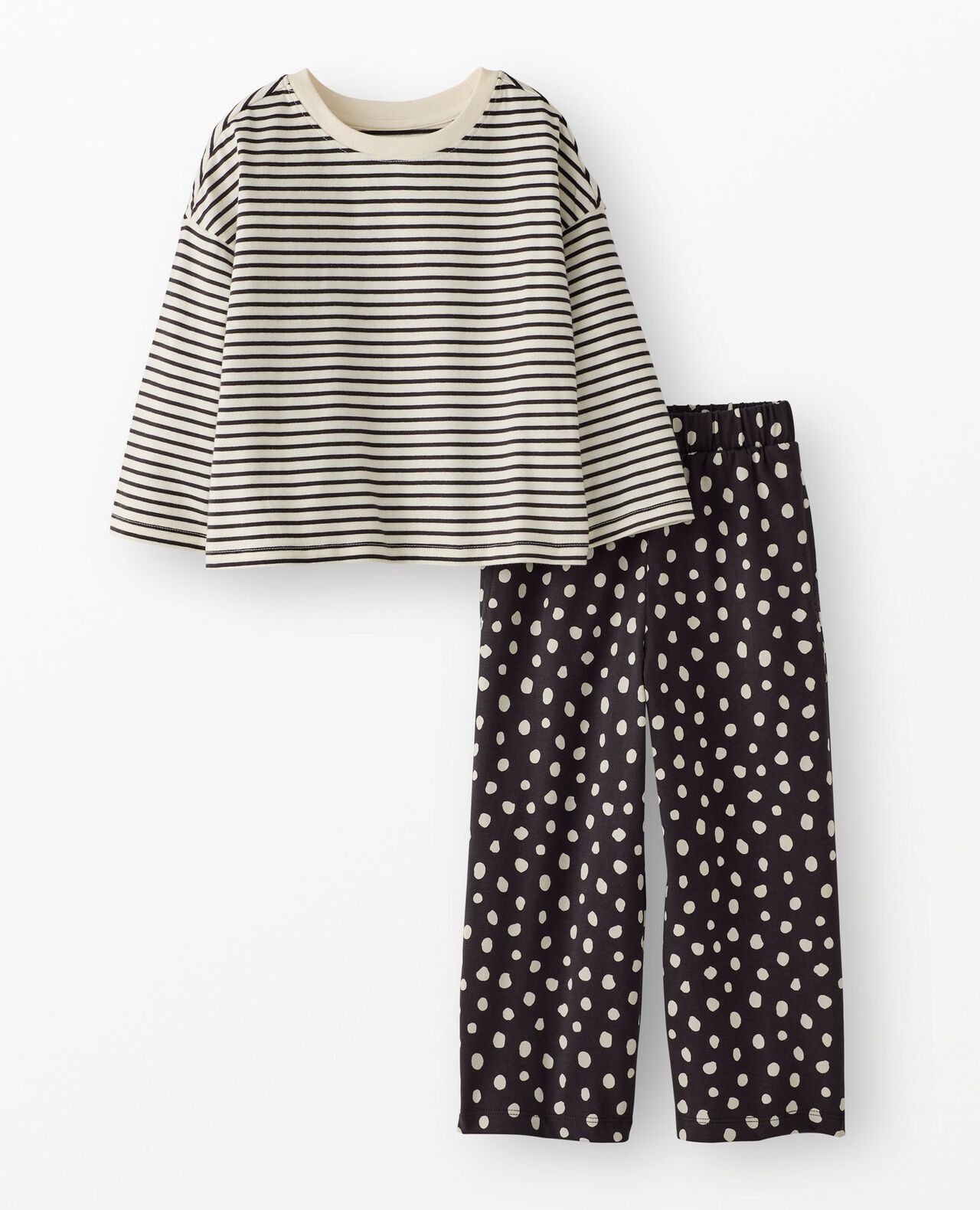 Bracelet Length Top & Wide Leg Pants Set - Image 2