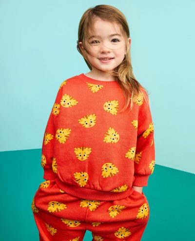 Daniel Tiger Oversized French Terry Sweatshirt & Sweatpants Set