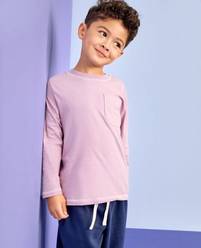 Long Sleeve Relaxed Fit Pocket T-Shirt