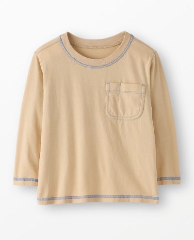 Long Sleeve Relaxed Fit Pocket T-Shirt