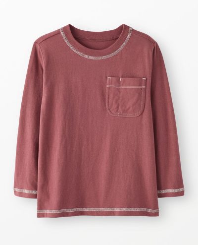 Long Sleeve Relaxed Fit Pocket T-Shirt