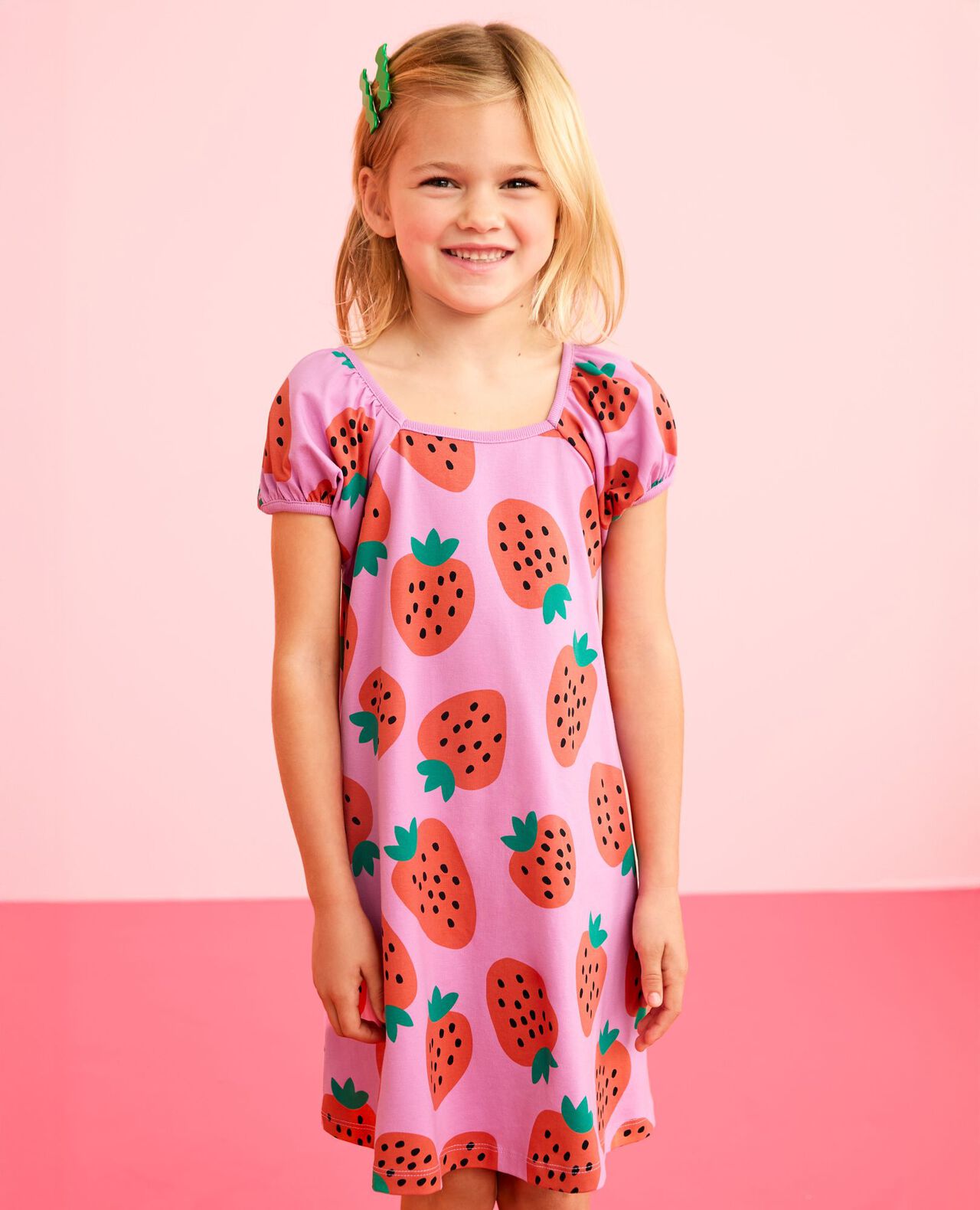 Puff Sleeve Dress with Pockets