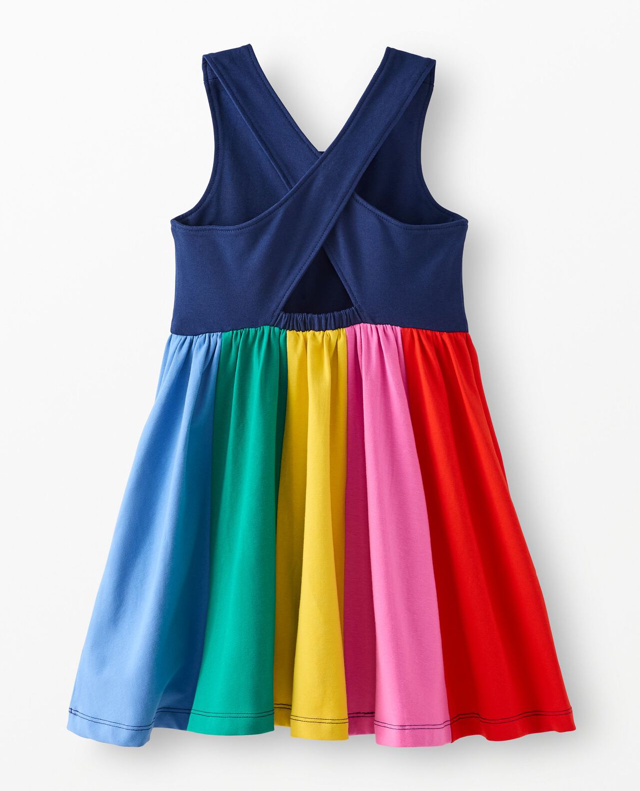 Rainbow Skirt Skater Dress with Pockets - Image 2