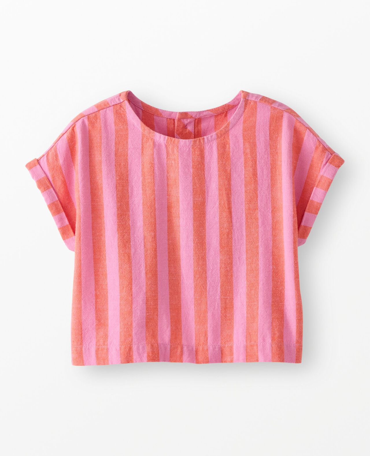 Dolman Sleeve Linen Crossback Top