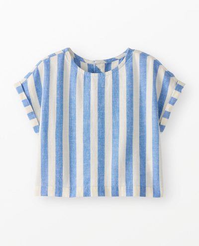Dolman Sleeve Linen Crossback Top