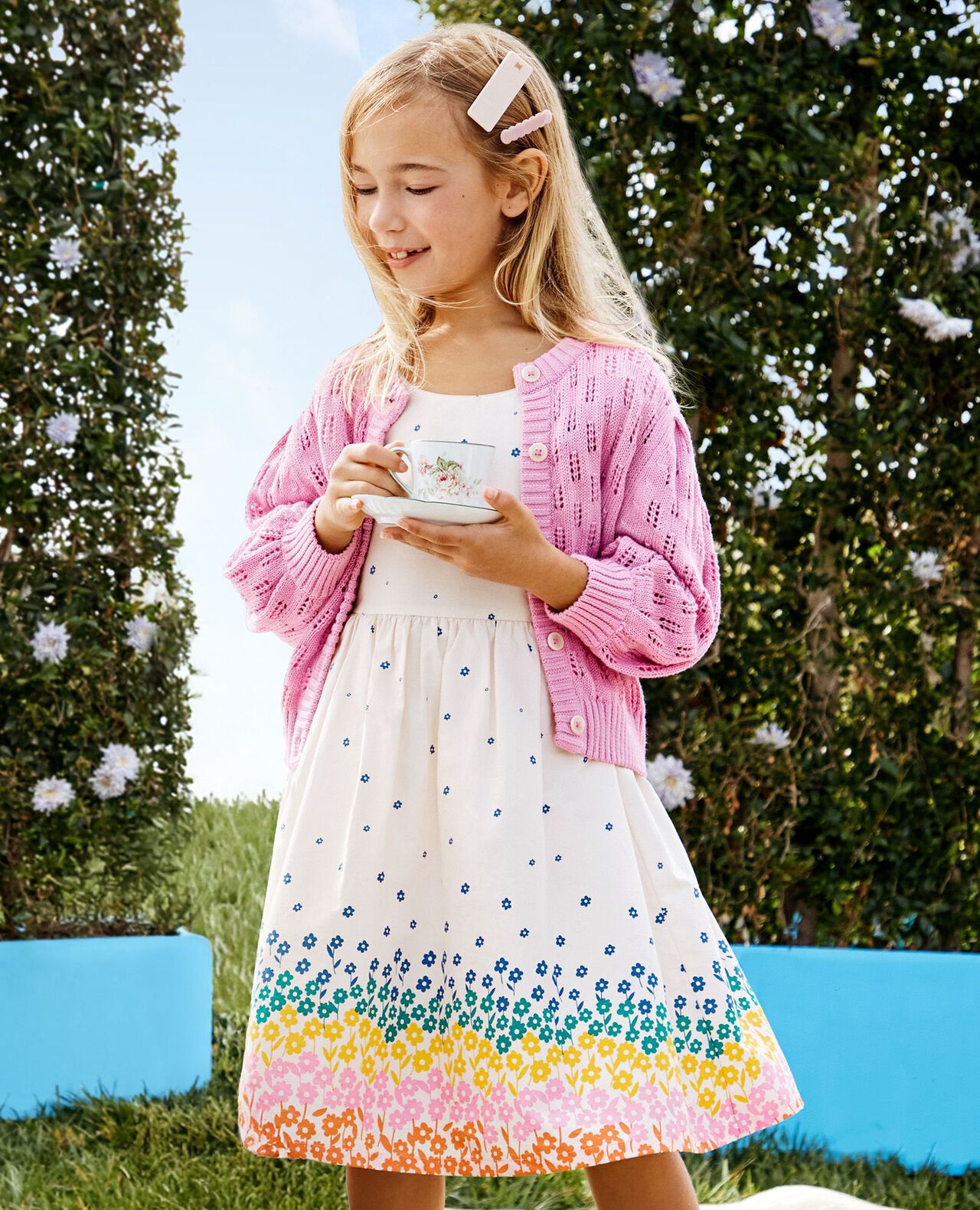 Ruffle Sleeve Poplin Dress - Image 3