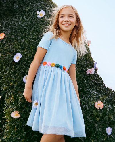 Tulle Flower Waist Dress