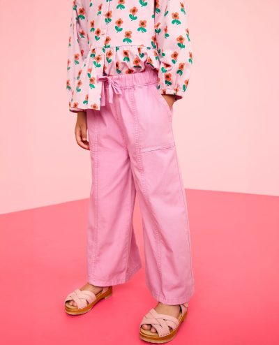 Canvas Wide Leg Pants