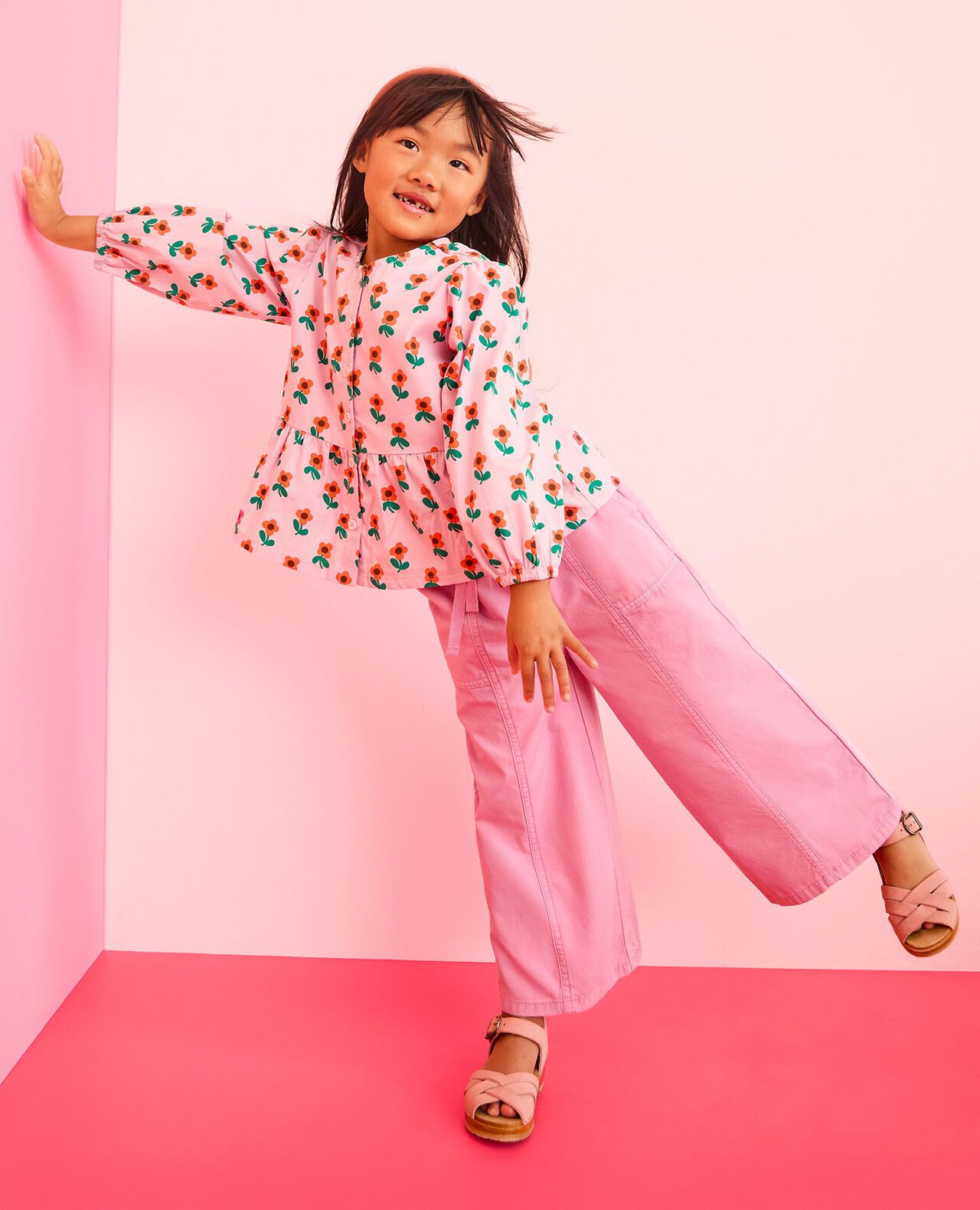 Canvas Wide Leg Pants - Image 4
