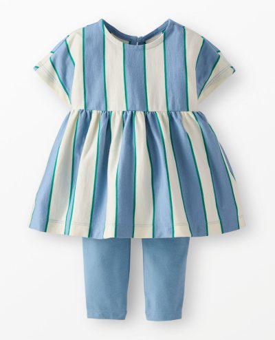 Baby Dolman Sleeve Dress & Leggings Set