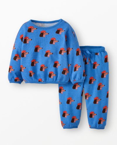 Long Sleeve Waffle Top & Pants Set