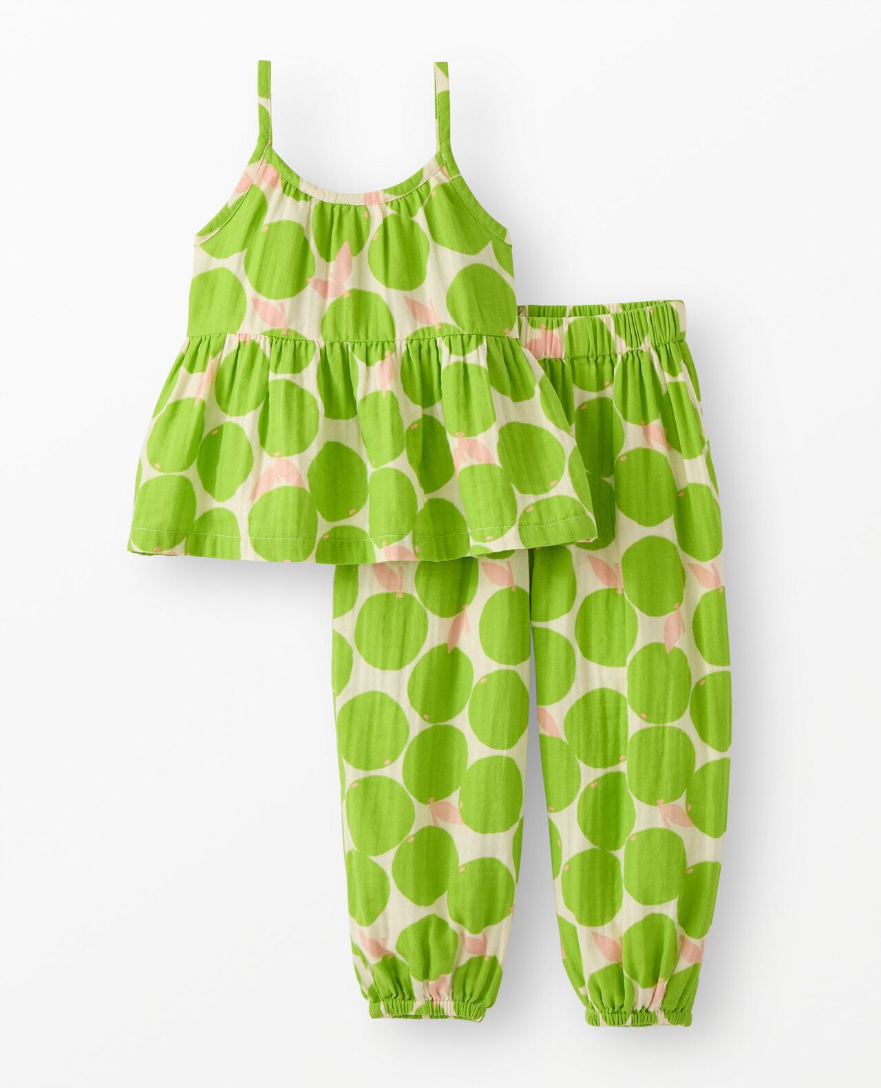 Sleeveless Muslin Top & Balloon Pants Set