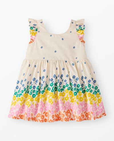 Baby Ruffle Sleeve Poplin Dress