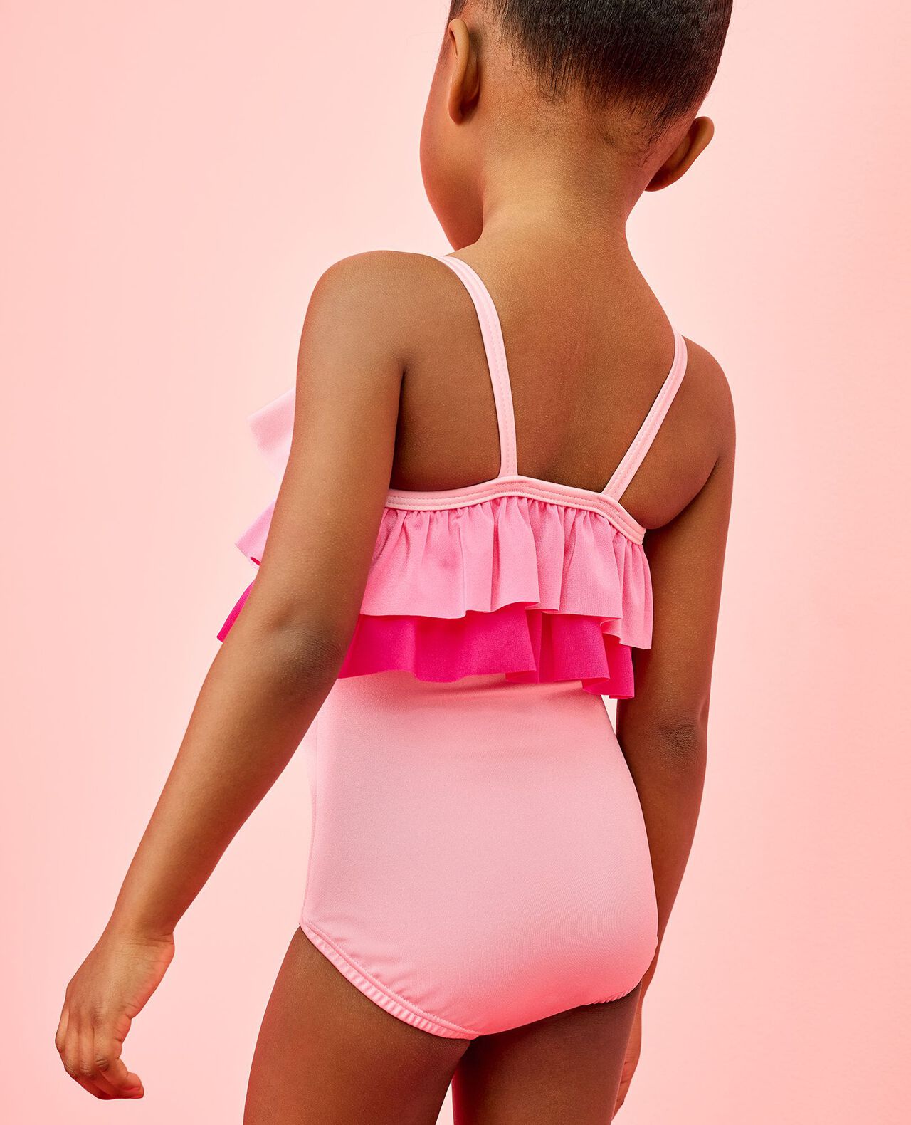One-Piece Shimmer Ruffle Swimsuit - Image 4
