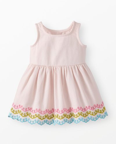 Baby Sleeveless Embroidered Tiered Dress