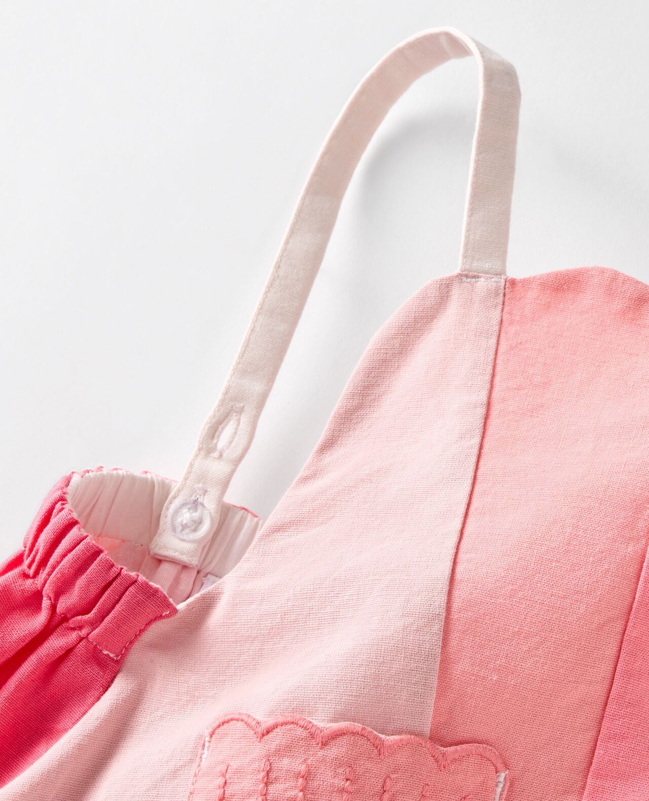 Baby Sleeveless Linen Seashell Romper - Image 4