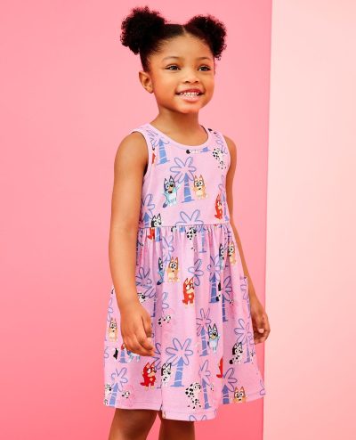 Bluey Sleeveless Playground Dress with Pockets