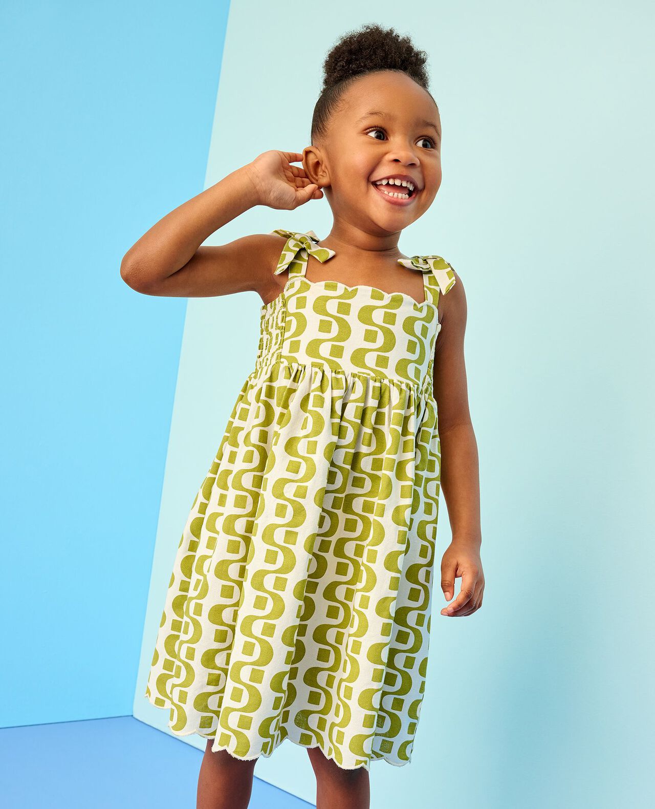 Sleeveless Linen Bow Strap Dress