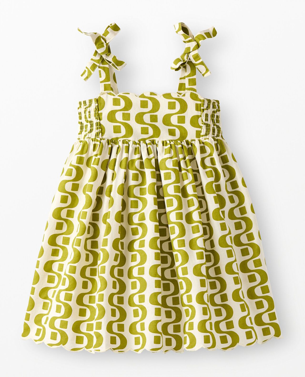 Sleeveless Linen Bow Strap Dress - Image 2