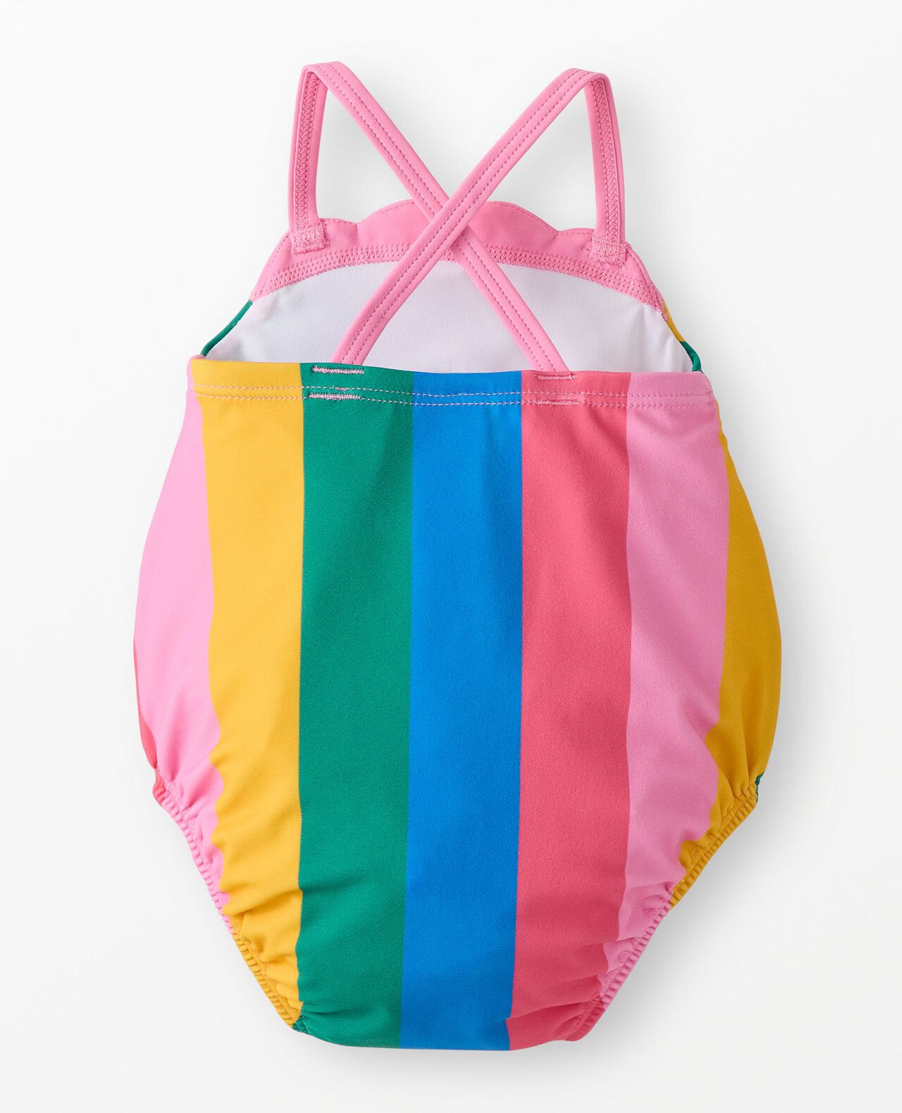 Baby One-Piece Rainbow Swimsuit & Swim Hat Set - Image 3