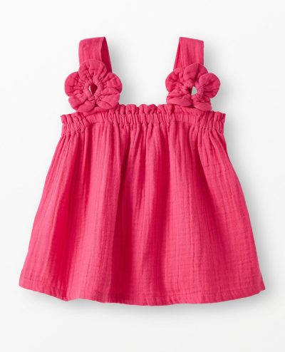 Flower Strap Muslin Top