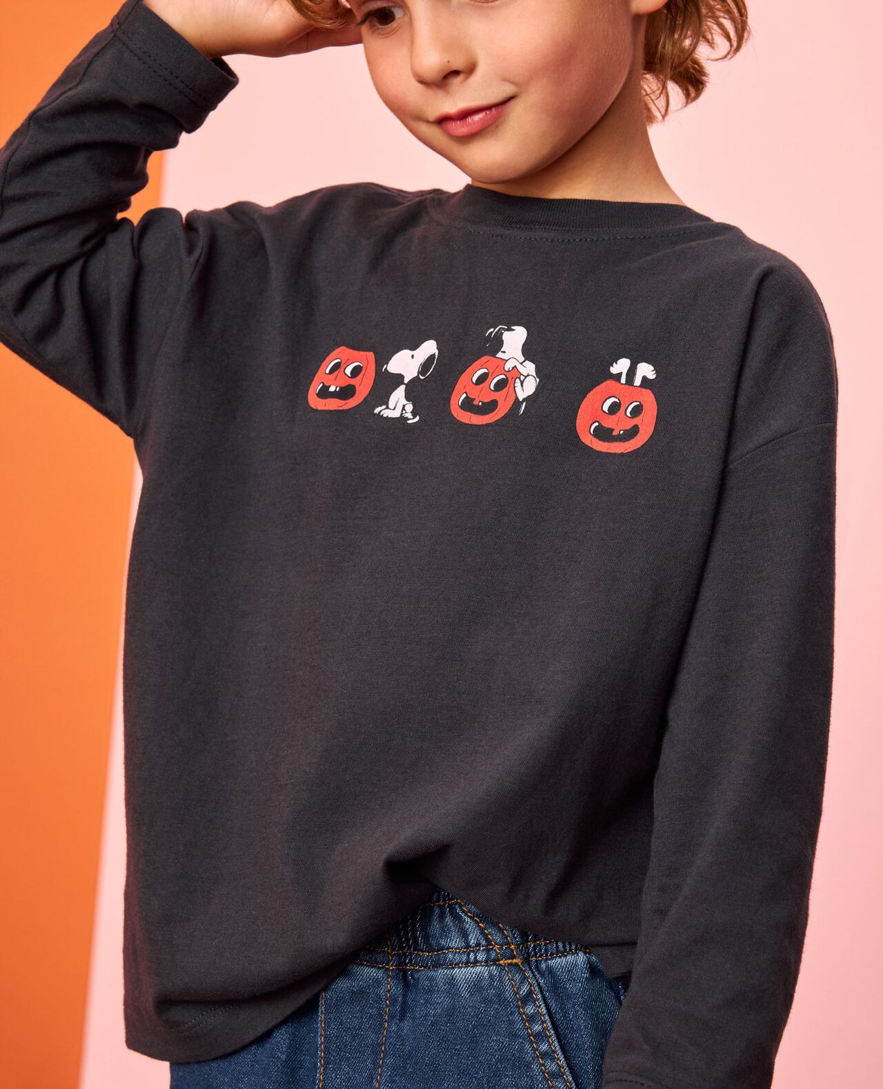 Peanuts Halloween Long Sleeve Graphic T-Shirt - Image 4