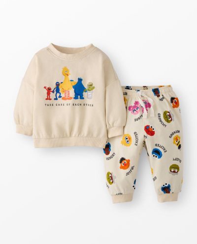 Sesame Street French Terry Sweatshirt & Sweatpants Set