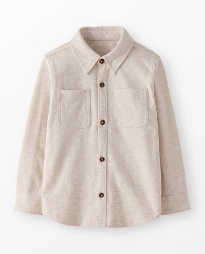 French Terry Button Up Shirt